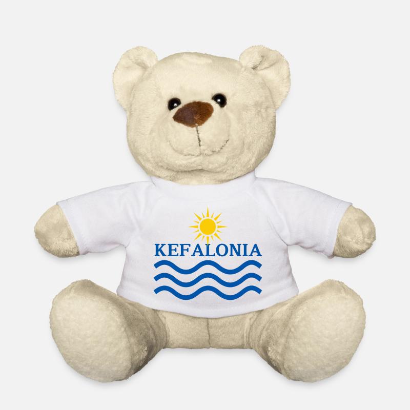 Kefalonia Sun Waves - Teddy Bear - white