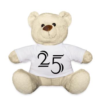 25. 25 YEARS. 25th ANNIVERSARY. 25 YEARS ANNIVERSARY. - Teddy Bear - white - Front