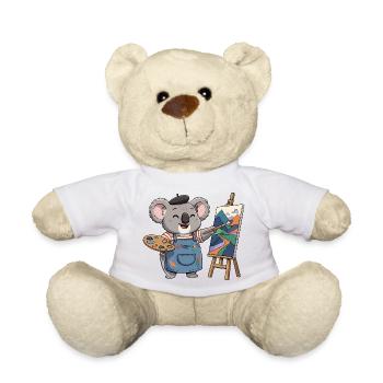 Koala Maler: Bunte Berglandschaft - Teddy - Weiß - Vorne