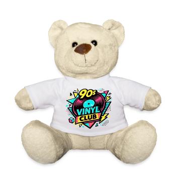 90er Vinyl Club Neon Pulse - Teddy - Weiß - Vorne