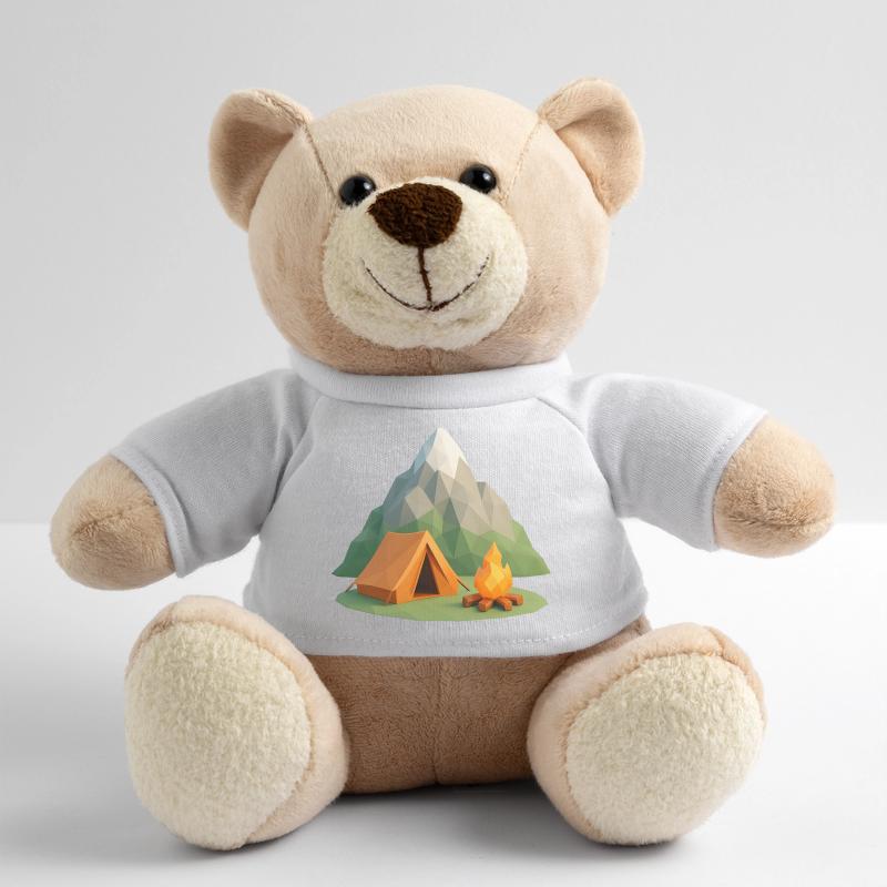 Geopolymountain Camping Scene Teddy Bear