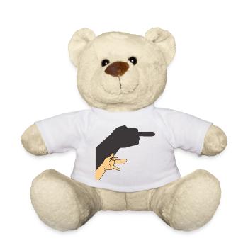 Shadow of a dog or not - Teddy Bear - white - Front
