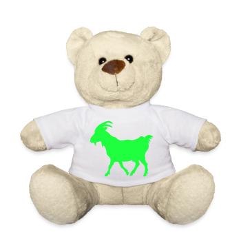 GOAT Goat neon green - Teddy Bear - white - Front