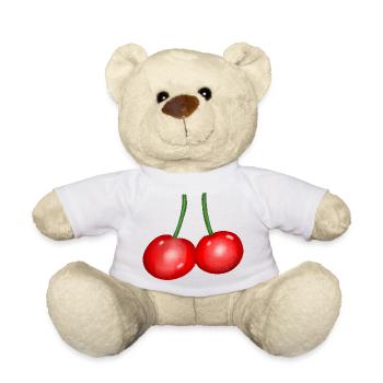 Cherry Duo Fruit Cherry Fruit - Teddy Bear - white - Front