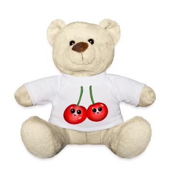 Fruits Cerises Cerises Fruits Fruits - Nounours - blanc - Devant