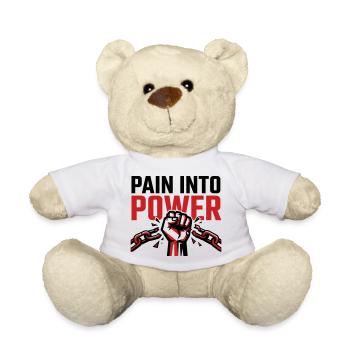 Pain Became Strength - Resilience Tshirt - Teddy Bear - white - Front