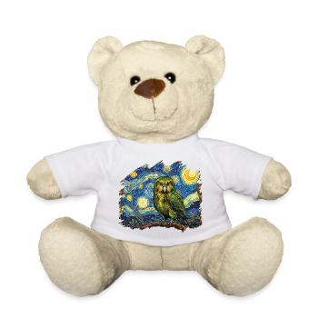 Kakapo-Nacht Neuseeland-Papagei Kakapo-Vogel Sternenklar - Teddy - Weiß - Vorne