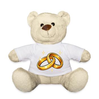 Eheringe Goldringe - Teddy - Weiß - Vorne