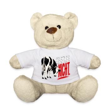 Heute nicht -Kuh T-Shirt - Teddy - Weiß - Vorne