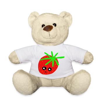 Fraises des Enfants Fraises - Nounours - blanc - Devant