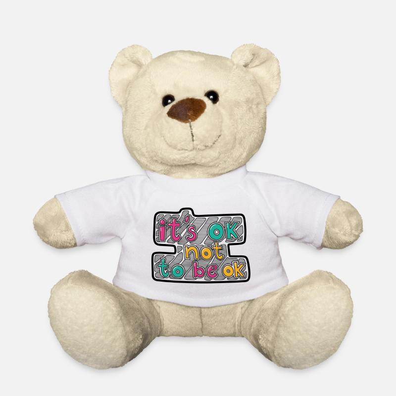 It's ok, not to be ok - Teddy Bear - white