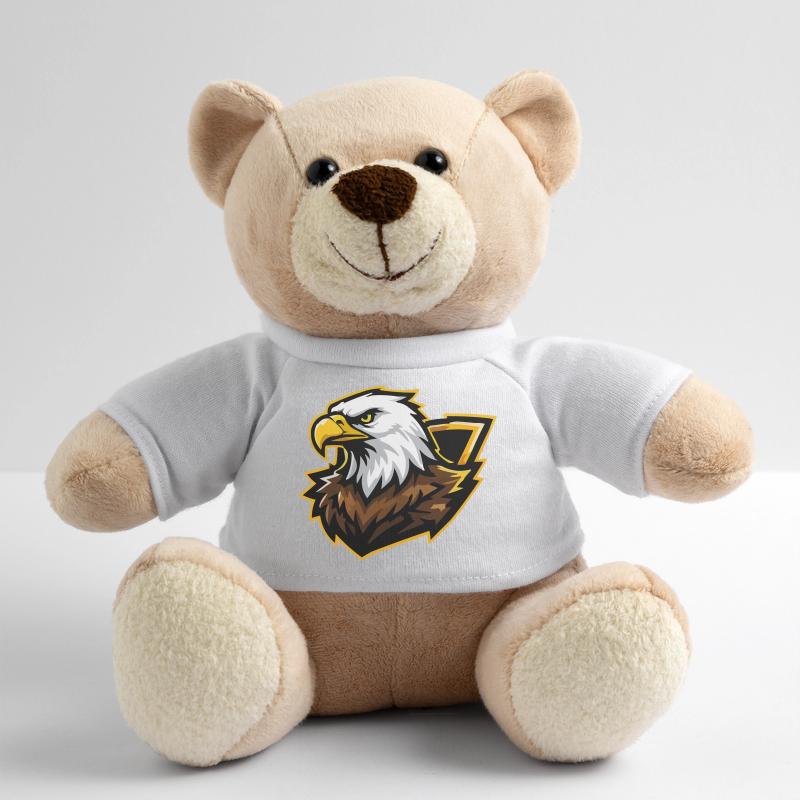 Eagle with Gold Accent Comic Teddy Bear