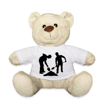 Sand Workers Team – Ground Crew - Teddy Bear - white - Front