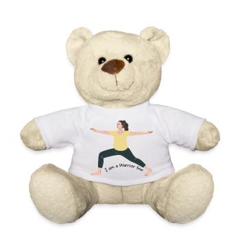 Warrior Too the Left - Teddy Bear - white - Front