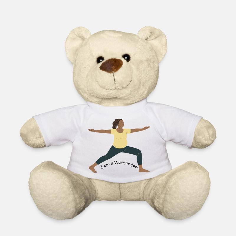 Warrior too the Right - Teddy Bear - white