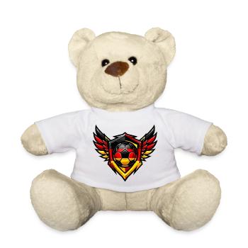 Soccer Germany Coat of Arms - Teddy Bear - white - Front