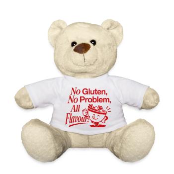 Pas de gluten, pas de problème, farine bizarre - Nounours - blanc - Devant