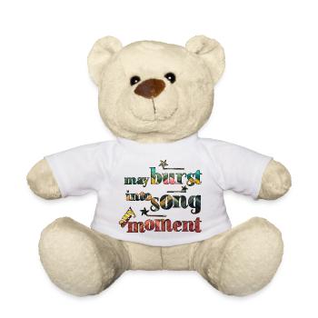 May burst into song any moment - Teddy Bear - white - Front