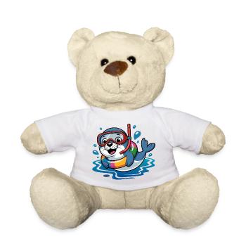 Seal Diver - Teddy Bear - white - Front