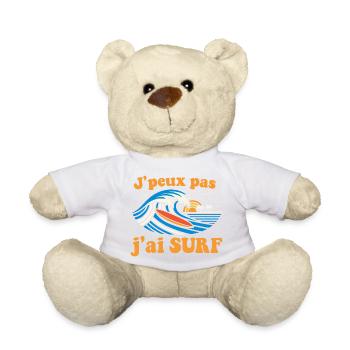 J’ai Surf Vague Soleil - Nounours - blanc - Devant