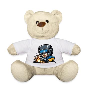 Soudeur Sparks Metal Industry Work Pride - Nounours - blanc - Devant