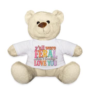 Teacher Saying Humor School Gift Idea - Teddy Bear - white - Front