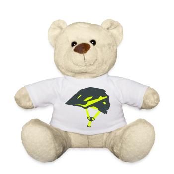 Graphique du casque de vélo Enduro - Nounours - blanc - Devant