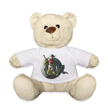 Conception de jeux Warrior Ninja Samurai - Nounours - blanc - Devant