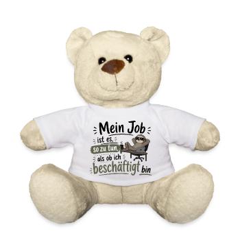 Beschäftigt tun wie ein faules Faultier - Teddy - Weiß - Vorne