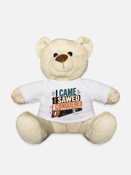 Tischlergeschenk für Holzarbeiter - Teddy - Weiß