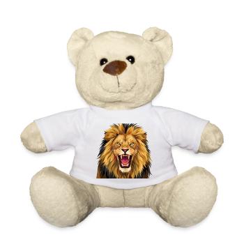 Lion Rugissant - Nounours - blanc - Devant
