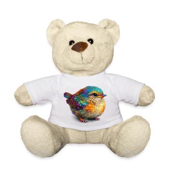Regenbogenvogel - Teddy - Weiß - Vorne