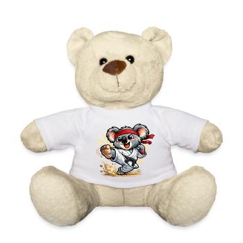 Süßer Koala macht Karate - Teddy - Weiß - Vorne