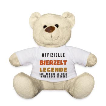 Bierzelt Legende - Volksfest Bier Spruch Geschenk - Teddy - Weiß - Vorne