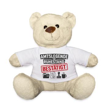 Amtslegende im Ruhestand bestätigt - Teddy - Weiß - Vorne