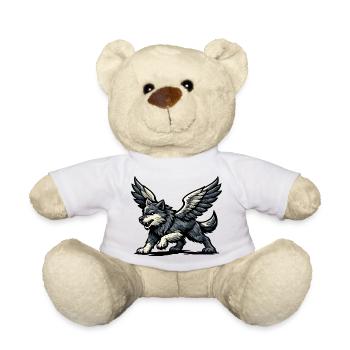 Flügelwolf Majestätisch - Teddy - Weiß - Vorne