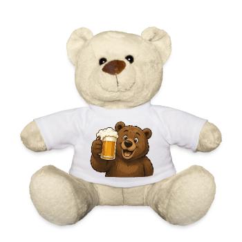 Supportez la célébration avec la chope de bière - Nounours - blanc - Devant