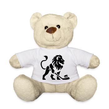 Löwe Eishockey Silhouette - Nounours - blanc - Devant