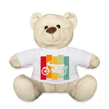 Le pilote Simson Schwalbe Ossi - Nounours - blanc - Devant