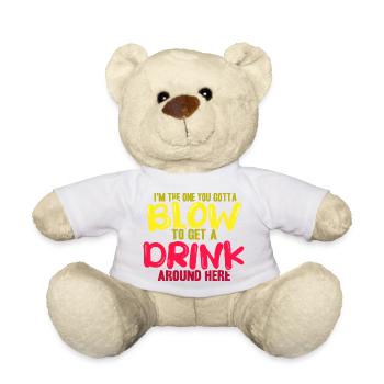 waiter bartender bartender bartender barchef - Teddy Bear - white - Front