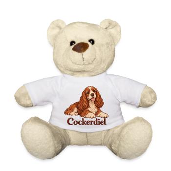 Cocker Spaniel Kuschelportrait - Teddy - Weiß - Vorne