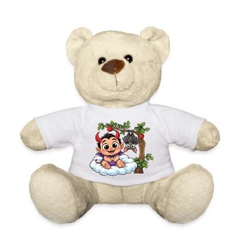 Teufelchen auf Wolke - Teddy - Weiß - Vorne