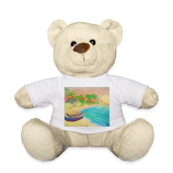 Insellandschaftsstrand und heißer Sand - Teddy - Weiß - Vorne