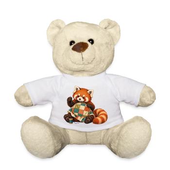 Roter Panda quiltet von Hand - Teddy - Weiß - Vorne