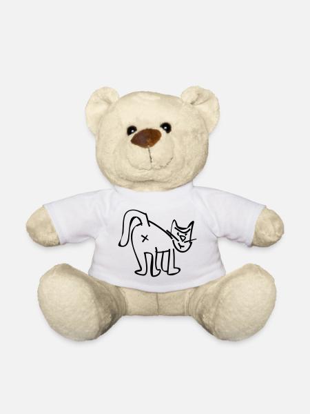 CAT - Teddy Bear - white