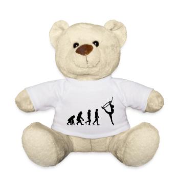 Luft Reifen Lyra Seide Zirkus Akrobatik Evolution - Teddy - Weiß - Vorne