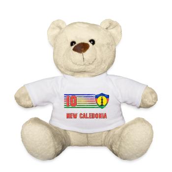 New Caledonia Football Team - Teddy Bear - white - Front