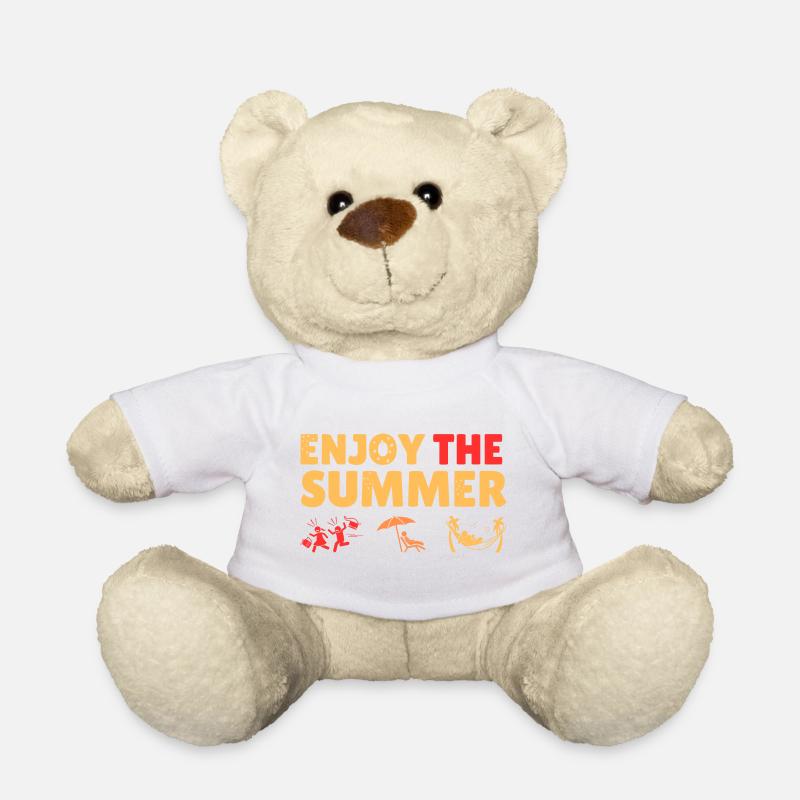 Enjoy the summer - Teddy Bear - white