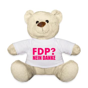 Fdp nein danke - Teddy - Weiß - Vorne