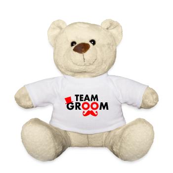 Team groom - Teddy Bear - white - Front